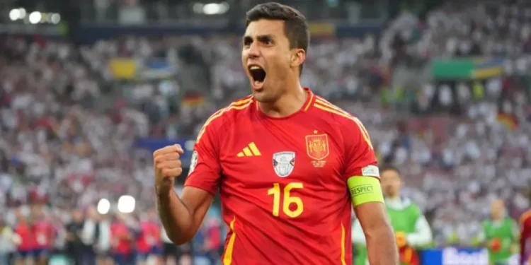 Mejores jugadores de la Eurocopa 2024 Rodrigo el numero 16